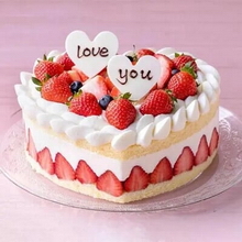 Heart-shaped Fruit Cake