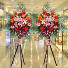 Gerbera Daisies & Lilies Grand Opening Basket Pair