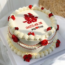 Buttercream Double Happiness Cake with Fresh Fruit Filling