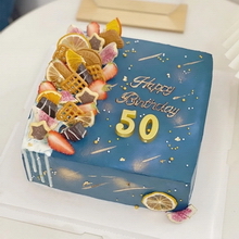 Men's Fruit and Text Cake