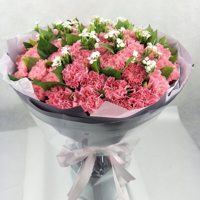 Smiling Moments Pink Carnation Bouquet