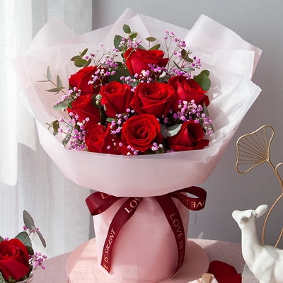 11 Stems of Premium Red Roses