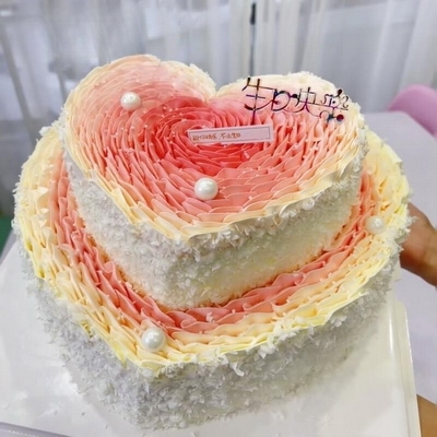 Romantic Affection Tiered Cake