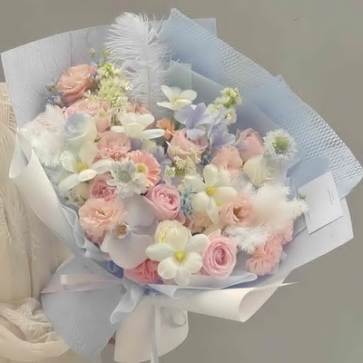 Ocean Breeze Blush Bouquet